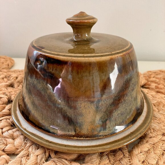 Vintage Glazed Pottery Lidded Pot by Robin Hopper - CANADA - Picture 4 of 10